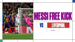 MESSI FREE KICK VS LIVERPOOL EDIT UCL 2019 [upl. by Adnamal]