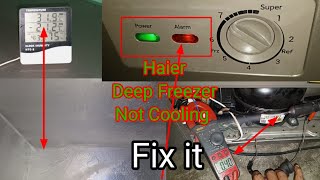 Haier Deep freezer cooling problem Refrigerator freezer not cooling but compressor running Haier [upl. by Laleb957]