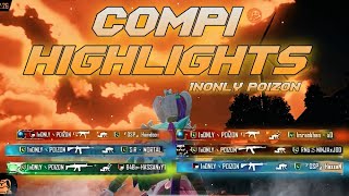 COMPETITIVE HIGHLIGHTS • PUBG MOBILE • 1nONLY POIZON [upl. by Ettevets889]