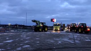 Bauernprotest Lange Schlangen in Elsdorf [upl. by Shellans]