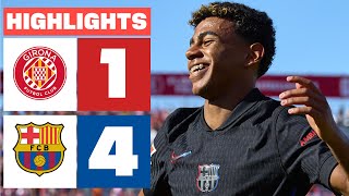 GIRONA FC 1  4 FC BARCELONA  RESUMEN LALIGA EA SPORTS [upl. by Name]