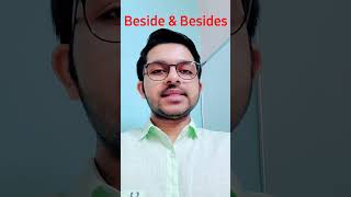 Beside vs Besides Difference  viralvideo viralshorts youtubeshorts [upl. by Leilah]