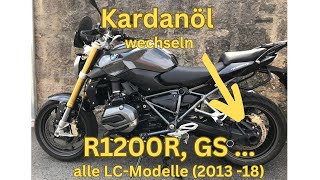 BMW R1200 Kardanöl wechseln  Anleitung für alle BMW LC  Versionen 2013  18 [upl. by Latoye116]