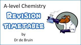 How to make a revision timetable or TRACKER for Alevel Chemistry 2023 [upl. by Adnael677]