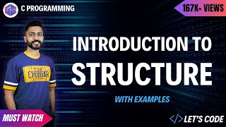 Introduction to Structure in C Programming in Hindi with best examples [upl. by Atteuqihc]