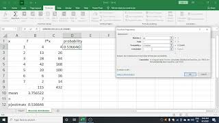 Fitting of Binomial distribution using MS Excel [upl. by Gibbie]