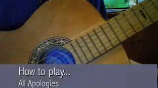 How to play All Apologies  Nirvana [upl. by Jesus]