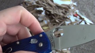 Cut Test CTS BD1 vs VG10 Spyderco [upl. by Darryl378]