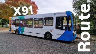 THE FASTEST Way to Get to Towcester from Milton Keynes REVEALED X91 [upl. by Deyas]