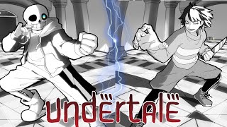 UNDERTALE COMIC DUB FRISK VS SANS [upl. by Apfel]