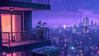 Chill out lofi music 🍀 lofi hip hop mix makes you feel positive  Rainy Lofi vibes for a calm night [upl. by Solim681]