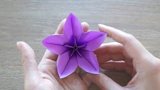 Easy Origami Flower  Cherry Blossom [upl. by Rock]