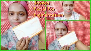 JOVEES ANTI PIGMENTATION FACIAL CREAM STEP BY STEP DEMO [upl. by Eilasor]