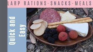 Immersive LARP rations snacks amp meals  Larping Medieval Fairs and Festivals [upl. by Ernestine722]