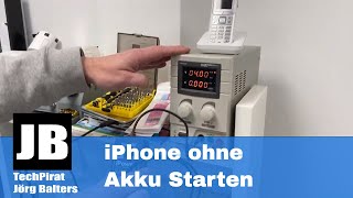 iPhone ohne Akku Starten mit den QianLi iPower Max und dem VELLEMAN  LABPS3005N Labor Netzteil [upl. by Rysler926]