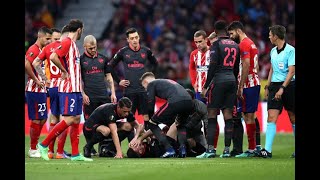 Laurent Koscielny injury WATCH moment Arsenal star suffers horror Achilles problem [upl. by Eittol]