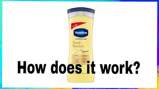 Vaseline deep restore lotion review glowbybushra [upl. by Reffinej]