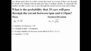 Mean and Standard Deviation of Poisson Random Variables [upl. by Kaela]