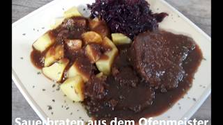 Sauerbraten aus dem Ofenmeister Pampered Chef® Thermomix ® [upl. by Hagep]