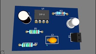 Temporizador NE555 configurado en modo astable [upl. by Teiluj175]