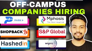 Park Mphasis Amazon Wipro LampT Biggest Hiring  OFF Campus Drive For 2025 2024 2023 Batch jobs [upl. by Lenahc]