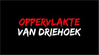 Oppervlakte  Driehoek [upl. by Rowley]