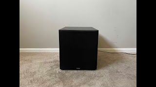 Paradigm PDR12 PDR Series Home Theater Powered Active Subwoofer [upl. by Nnaael]