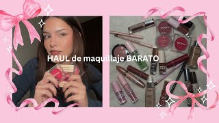 Haul de maquillaje barato ⋆ ˚｡⋆౨ৎ˚  maquillaje económico bueno bonito y barato [upl. by Nyrret]