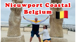 Walking Around Nieuwpoort Belgium 2021  Travel Destination in Belgium [upl. by Arrol]