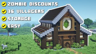 Minecraft  Ultimate Villager Trading Hall Tutorial How to Build [upl. by Boyse]