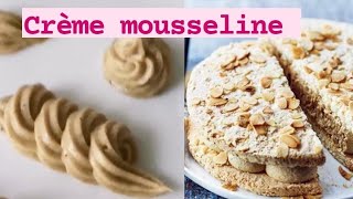 crème mousseline au praliné inratable [upl. by Shaer]