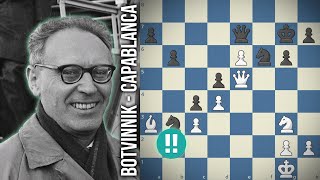 Botvinniks Strategic Genius  Games to Memorize  Botvinnik  Capablanca 1938 [upl. by Ettenad]