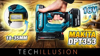 🔥The SMALL 18V Pin Nailer DPT353 XTP02 from MAKITA in TEST😱  18V Cordless Brad Nailer Review [upl. by Fini]