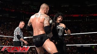 Roman Reigns vs Randy Orton Raw May 4 2015 [upl. by Marelda]