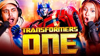 TRANSFORMERS ONE 2024 MOVIE REACTION  SUCH A REFRESHING ADVENTURE  FIRST TIME WATCHING  REVIEW [upl. by Ahsanat]