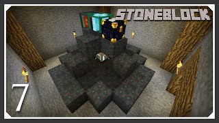 Stoneblock Modpack  Void Ore Miner  E07 Stoneblock Lets Play [upl. by Solorac]