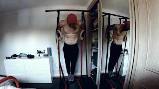 Calisthenics strength and control training with pull up mate parallettes and gravity fitness rings [upl. by Seltzer]