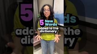 5 Brand New Words Added To The Dictionary Expand Your Vocabulary learnenglish speakenglish [upl. by Ekim]