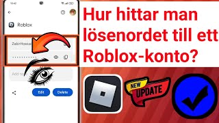 Hur hittar jag lösenordet till ditt Robloxkonto  2024  Hur man vet Robloxlösenord [upl. by Teodora]