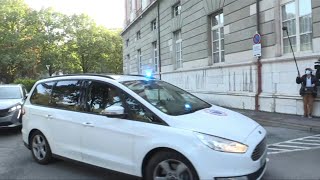 Procès de Nordahl Lelandais arrivée au tribunal de Chambéry  AFP Images [upl. by Hannaj]