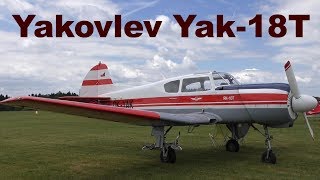 Yakovlev Yak18T Airshow Chotebor 2017 [upl. by Younger414]