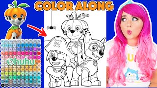 Color a Paw Patrol Halloween Picture With Me  COLOR ALONG WITH KIMMI [upl. by Doloritas]