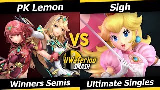 UWaterloo SSBU S23w8 Winners Semis  PK Lemon Pyra amp Mythra vs Sigh Peach [upl. by Reinwald]