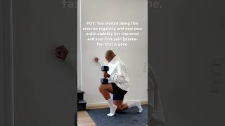 plantar fasciitis Try this exercise to improve ankle stability amp foot strength plantarfasciitis [upl. by Caldwell420]