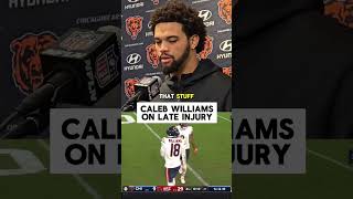 CALEB WILLIAMS on injury in game vs Arizona Cardinals nfl [upl. by Eglantine47]