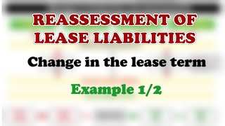 IFRS 16  Lease Accounting – Reassessments of lease liabilities – Example 12  Video 34 [upl. by Eloci]