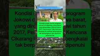 kondisi program rumah murah jokowi di cikarang terbengkalai tak berpenghuni beritaterbaru [upl. by Nywde]