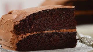 Simple Chocolate Cake Recipe Demonstration  Joyofbakingcom [upl. by Clarkin]