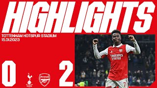 HIGHLIGHTS  Tottenham Hotspur vs Arsenal 02  North London derby delight [upl. by Anemij188]