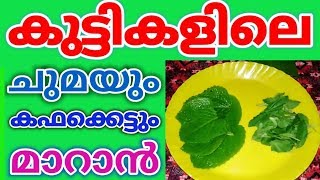 കുട്ടികളുടെ ചുമയും കഫക്കെട്ടും വളരെ വേഗത്തിൽ മാറാൻ ഒറ്റമൂലിHome Remedy For Cough and Cold [upl. by Hedges]